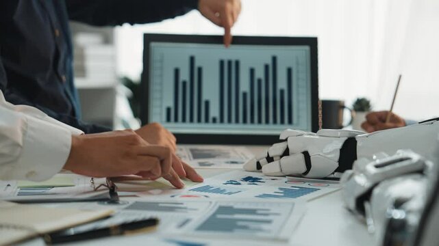 Analysts leverage AI-generated insights, refining strategic marketing approaches through precise data analysis and cooperative teamwork. Noogenesis AI