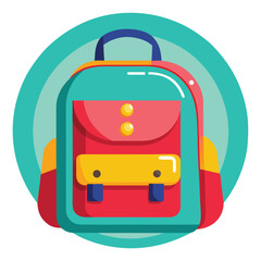 kids school bag vector
