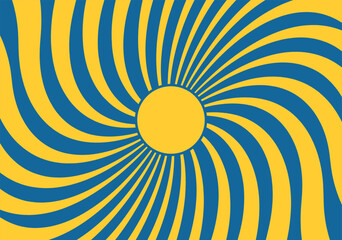  Twisted retro burst background design EPS vector file