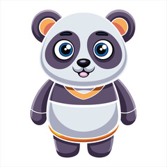 Naklejka premium Cute panda vector