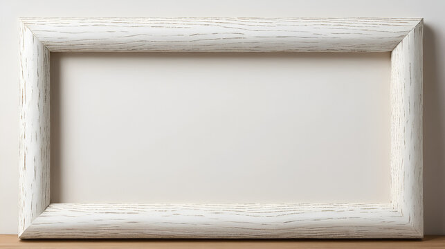 white whased wood picture frame