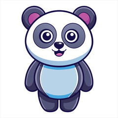 Obraz premium Cute Panda Vector Illustration