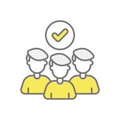 Team Building icon vector stock illustration