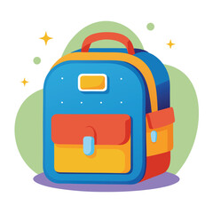 kids school bag vector