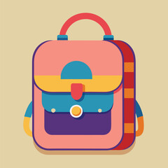 kids school bag vector