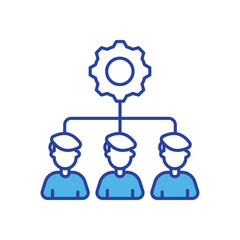 Resource Allocation icon vector stock illustration