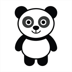 Cute panda vector