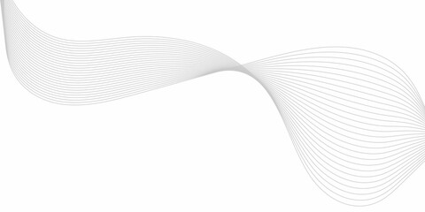  vector illustration of smooth, parallel curved lines forming an abstract wave pattern. The lines should be evenly spaced, thin, and grey in color, placed on a white background. The curves sh