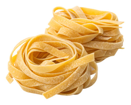 italian pasta tagliatelle isolated on white background PNG