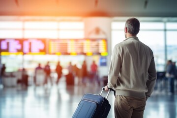 Fototapeta premium Airport passenger suitcase luggage.