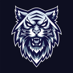 Tiger Head Mascot Vector Logo