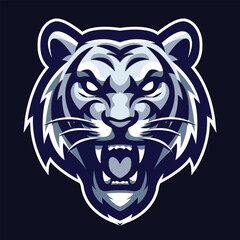 Tiger Head Mascot Vector Logo