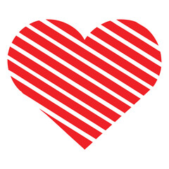 Imperfect red heart symbol with a rough, hand-drawn grunge look.