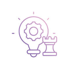 Strategy icon vector stock illustration