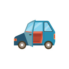 Fototapeta premium Open Car Door isolated on transparent background