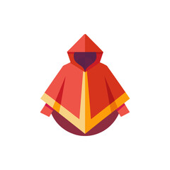 Rain Poncho isolated on transparent background