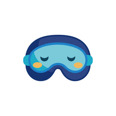 Sleep Mask for Car Naps isolated on transparent background