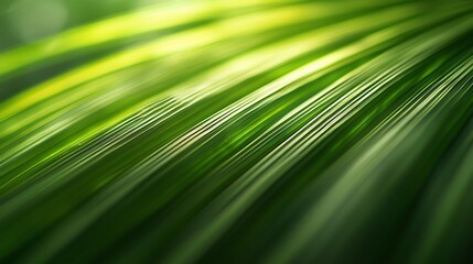 Obraz premium Vibrant green palm frond detail