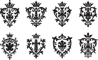 Fototapeta premium Vintage Crest & Shield Bundle