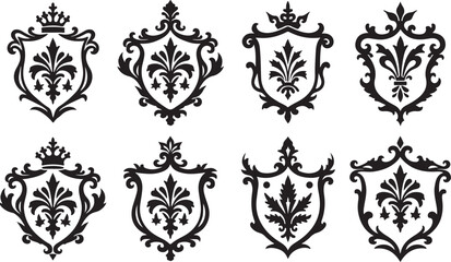 Fototapeta premium Vintage Crest & Shield Bundle