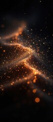 Mesmerizing luminous waves of abstract light energy illuminated with vibrant hues, reflecting light, energy and depth.