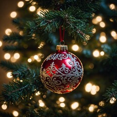 Holiday Ornament MacroClose-a up.