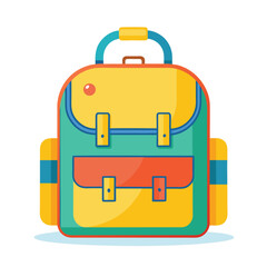 kids school bag vector