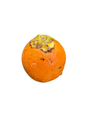 Fresh, ripe persimmon fruit with vibrant orange color and smooth skin, showcasing its unique shape and texture, perfect for healthy snacking or culinary use