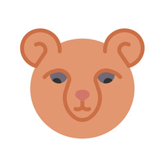 Bear icon vector image. Suitable for mobile apps, web apps and print media.