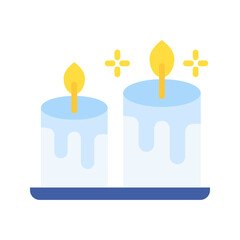 Candle icon vector image. Suitable for mobile apps, web apps and print media.