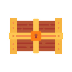 Chest icon vector image. Suitable for mobile apps, web apps and print media.