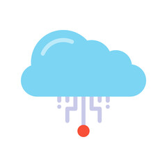 Cloud icon vector image. Suitable for mobile apps, web apps and print media.