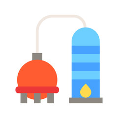 Distillation icon vector image. Suitable for mobile apps, web apps and print media.