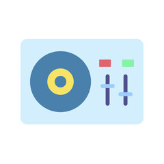Dj Mixer icon vector image. Suitable for mobile apps, web apps and print media.