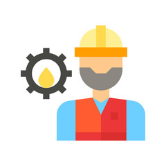 Engineer icon vector image. Suitable for mobile apps, web apps and print media.