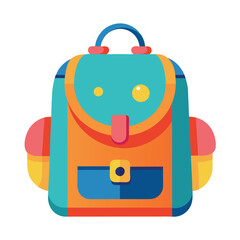 kids school bag vector