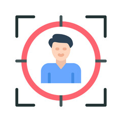 Focus icon vector image. Suitable for mobile apps, web apps and print media.