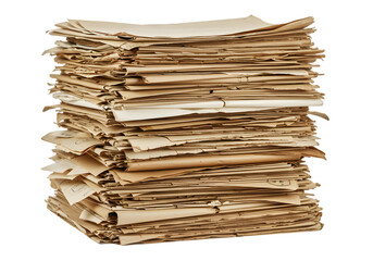Stack of Cardboard - Recycling, Packing Material, Texture transparent background