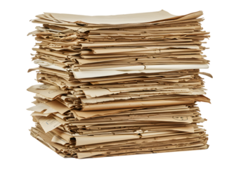 Stack of Cardboard - Recycling, Packing Material, Texture transparent background