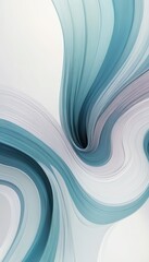Abstract swirling teal and white wave design background ideal for modern presentations websites or digital art projects