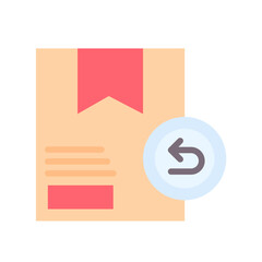 Package Return icon vector image. Suitable for mobile apps, web apps and print media.