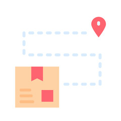 Package Tracking icon vector image. Suitable for mobile apps, web apps and print media.
