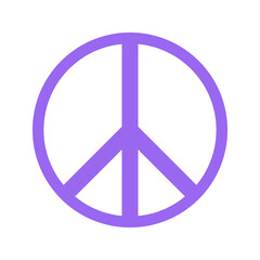 Peace icon vector image. Suitable for mobile apps, web apps and print media.