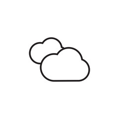 could weather icon editable outline stroke vector eps