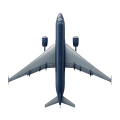airplane, an , an emoji, overhead view, realistic,, very slight shadow, plastic, claymation, simple graphic, minimalist, minimalism, white background, soft light overhead, polycount, photorealism.