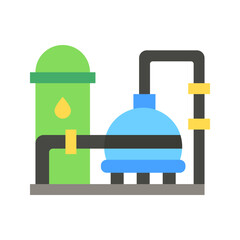 Refinery icon vector image. Suitable for mobile apps, web apps and print media.