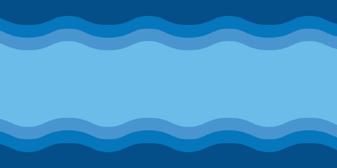 Simple Blue Design Wave Background Concept