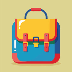 kids school bag vector