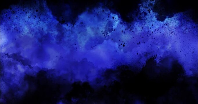 ダークで不気味な青と黒の背景動画