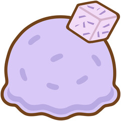 Taro Ice Cream Scoop